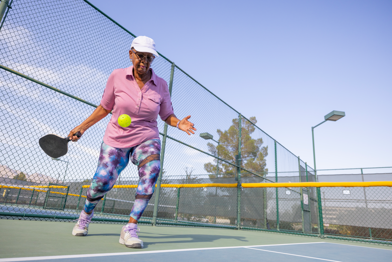 Pickleball - stock photo
People playing pickleball on outdoor courts